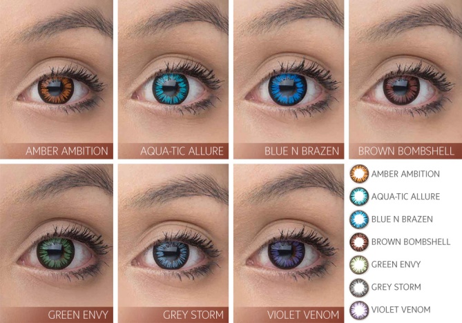 acuvue color contact lenses for dark eyes